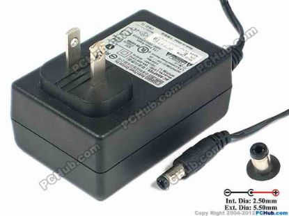92436 APD / Asian Power Devices WA-24E12FU AC Adapter 5V-12V 12V 2A, 5.5/2.5mm, US-Plug, New APD / Asian Power Devices WA-24E12FU AC Adapter 5V-12V <div style="padding: 2px; border-width: 0px; font-size: 10pt;"><span id="ctl00_ContentPlaceHolder1_ItemDesc1_lblItemDescription" class="span11">
<p><span id="ctl00_ContentPlaceHolder1_ItemDesc1_lblItemDescription">AC Adaptor Model: WA-24E12FU</span></p>
<p>INPUT: 100-240V~ 0.65A MAX, 50-60Hz<br />
OUTPUT: 12V 2A 24W<br />
Connecter size: Int. Diameter: 2.5mm <br />
Ext. Diameter: 5.50mm<br />
Length : 9.00mm<br />
<br />
*2 Flat-pin US Plug</p></span></div>