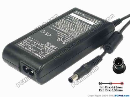 92612 Canon AD-370U AC Adapter 13V-19V 16V 2A, Pin in the middle, 2-prong Canon AD-370U AC Adapter 13V-19V <span id="ctl00_ContentPlaceHolder1_ItemDesc1_lblItemDescription" class="span11">
<div>Canon AC Adapter: AD-370U <br />
P/N: K30203</div>
<div><br />
INPUT: 100-240V~ 0.65A-0.34A, 50/60Hz <br />
OUTPUT: 16V 2A<br />
Connecter size: Int. Diameter: 4.4mm<br />
                       Ext. Diameter: 6.50mm<br />
                       Length          : 9.00mm<br />
                       (Pin in the middle)<br />
<br />
Dimensions: 124 x 58 x 25 mm<br />
<br />
<font color="#444444" face="Verdana"><font color="#000000">*</font><font color="#444444" face="Verdana">Please take note, 2 wire AC <a href="http://www.pchub.com/uph/category/356/Power-Core.html">power cord</a> not included.</font></font></div></span>