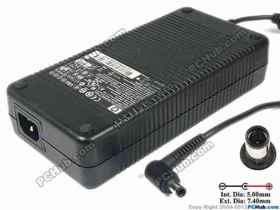 92759 HP Common Item (HP) AC Adapter- Laptop 19V 11.8A, 7.4/5.0mm With Pin, C14 HP Common Item (HP) AC Adapter- Laptop <span id="ctl00_ContentPlaceHolder1_ItemDesc1_lblItemDescription" class="span11"><span id="ctl00_BodyContentPlaceHolder_gvGeneral_ctl02_lblpartdesc1">AC Adapter (230W)</span> 
<p>AC Adapter Model: ADP-23CB B<br />
HP Part No.: 609921-001<br />
<br />
<font color="#444444" face="Verdana">INPUT: 100-240V~ 3.5A, 50-60Hz <br />
OUTPUT: 19V 11.8A 230W  </font></p>
<div>Connecter size: Int. Diameter: 5.00mm     <br />
                       Ext. Diameter: 7.40mm<br />
                        <br />
<br />
<font color="#444444" face="Verdana">Dimension: 200 x 99 x 43 mm<br />
</font></div>
<div><br />
*Please take note, 3 wire (IEC C13) AC <a href="http://www.pchub.com/uph/category/356/Power-Core.html">power cord</a> not included.</div></span>