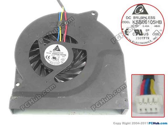 93132 ASUS N73 series Cooling Fan  -AB20, w25x4x4, 5V 0.40A, Bare fan ASUS N73 series Cooling Fan  