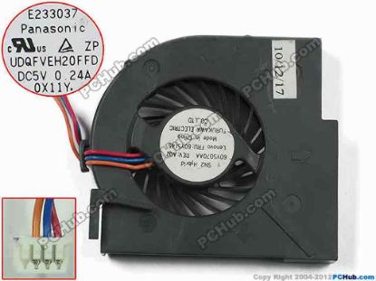 93290 Lenovo ThinkPad T400s Series Cooling Fan  UDQFVEH20FFD, w20x3x3, 5V 0.24A, Bare fan Lenovo ThinkPad T400s Series Cooling Fan  