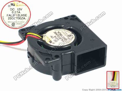 93332 Panasonic FAL3F12LHSE Server - Blower Fan bw50x50x20, w210x3x3, 12V 0.27A Panasonic FAL3F12LHSE Server - Blower Fan 