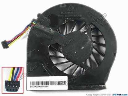 93355 HP Pavilion G7-2000 series Cooling Fan  -BH2G, w35x4x4, 5V 0.50A, Bare fan HP Pavilion G7-2000 series Cooling Fan  