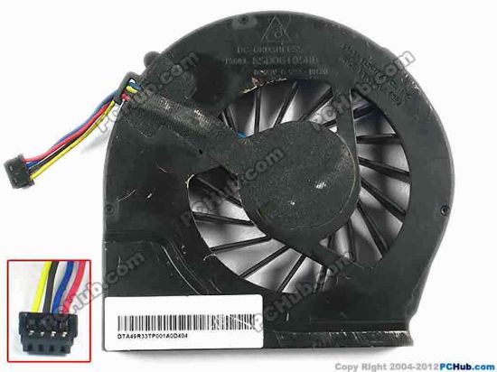 93355 HP Pavilion G7-2000 series Cooling Fan  -BH2G, w35x4x4, 5V 0.50A, Bare fan HP Pavilion G7-2000 series Cooling Fan  