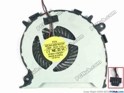 93378 Forcecon DFS541105FC0T Cooling Fan  FB9F, w15x3x3, 5V 0.5A, Bare fan Forcecon DFS541105FC0T Cooling Fan  
