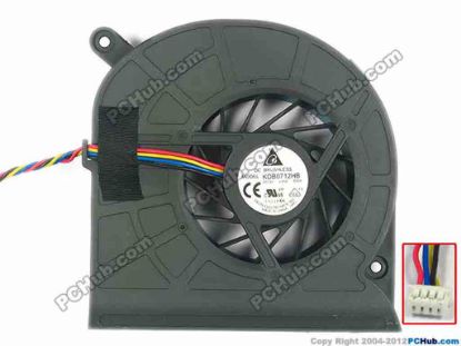 93394 Delta Electronics KDB0712HB Cooling Fan  -D009, w195x4x4, 12V 0.45A, Bare fan Delta Electronics KDB0712HB Cooling Fan  