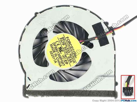 93404 Forcecon DFS601305FQ0T Cooling Fan  FA7P, w35x3x3, 5V 0.5A, Bare fan Forcecon DFS601305FQ0T Cooling Fan  