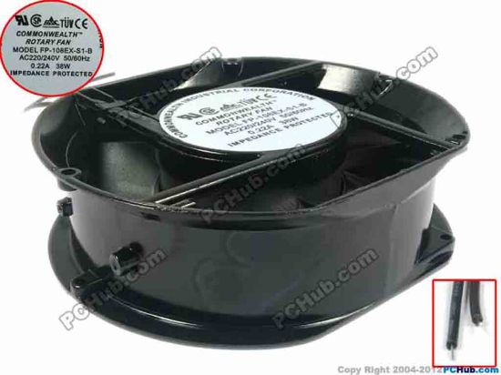 93451 Other Brands FP-108EX-S1-B Server - Round Fan dia172x150xx51, 240V 60Hz Other Brands FP-108EX-S1-B Server - Round Fan 