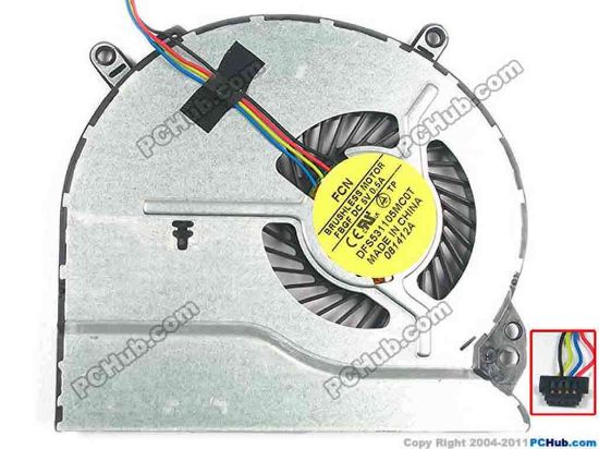 93574 Forcecon DFS531105MC0T Cooling Fan  49U33TP203A, DC 5V 0.5A, Bare fan Forcecon DFS531105MC0T Cooling Fan