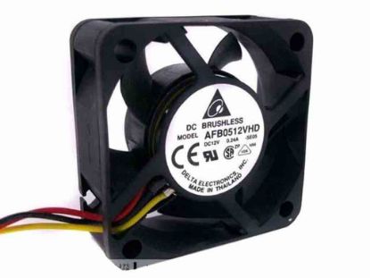 93716 Delta Electronics AFB0512VHD Server - Square Fan -SE05, sq50x50x20, w35x3x5, 12V 0.24A Delta Electronics AFB0512VHD Server - Square Fan 