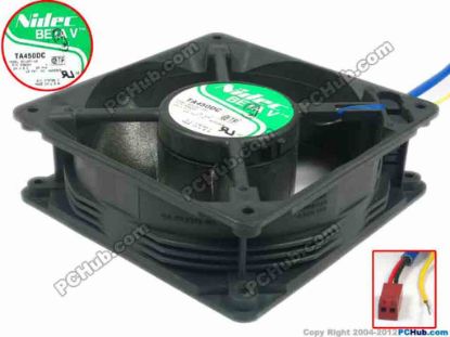 93731 Nidec B31257-68 Server - Square Fan TA450DC, sq120x120x38, w100x3x2, 24V 0.28A Nidec B31257-68 Server - Square Fan 