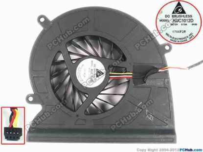 93874 Delta Electronics KUC1012D Cooling Fan  -9K80, W105x4x4, 12V 0.75A, Bare fan Delta Electronics KUC1012D Cooling Fan  