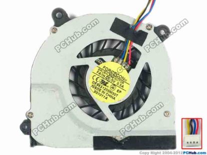 93877 Forcecon DFS531205M30T Cooling Fan  FA1H, w25x4x4, 5V 0.5A, Bare fan Forcecon DFS531205M30T Cooling Fan  