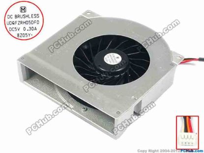 93880 Panasonic UDQFZRH05DF0 Cooling Fan  W35x4x4,5V  0.30A, Bare fan Panasonic UDQFZRH05DF0 Cooling Fan  