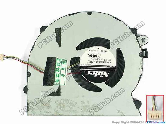 94006 Nidec G70N05NS5MT-57T02 Cooling Fan  w15x4x4, 5V 0.40A, Bare fan Nidec G70N05NS5MT-57T02 Cooling Fan  