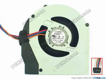 94022 Lenovo ThinkPad T420 Series Cooling Fan  UDQFVZR01FFD, w55x3x3, 5V 0.20A, Bare fan Lenovo ThinkPad T420 Series Cooling Fan  