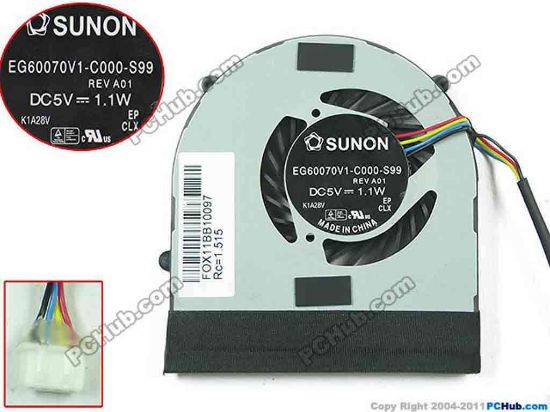 94051 SUNON EG60070V1-C000-S99 Cooling Fan  w55x4x4, 5V 1.1W, Bare fan SUNON EG60070V1-C000-S99 Cooling Fan  <span style="font: bold 14px/22px tahoma, arial, 宋体; text-align: left; color: #ff0000; text-transform: none; text-indent: 5px; letter-spacing: normal; word-spacing: 0px; float: none; display: inline !important; white-space: nowrap; orphans: 2; widows: 2; font-size-adjust: none; font-stretch: normal; background-color: #ffffff; -webkit-text-size-adjust: auto; -webkit-text-stroke-width: 0px;">联想 U160 U165 S205</span>