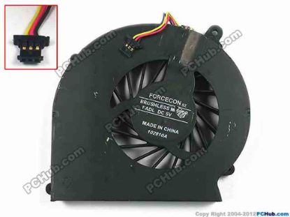 94104 Compaq Presario CQ57 Series Cooling Fan  FADL, w15x3x3, 5V 0.4A, Bare fan Compaq Presario CQ57 Series Cooling Fan  