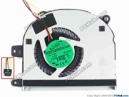 94111 ADDA AB07005HX07Q300 Cooling Fan  0QLM00, 01H3CJ, w15x3x3, 5V 0.45A, Bare fan ADDA AB07005HX07Q300 Cooling Fan  