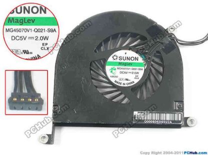 94221 SUNON MG45070V1-Q021-S9A Cooling Fan  w25x4x4, 5V 2.0W, Bare fan SUNON MG45070V1-Q021-S9A Cooling Fan  