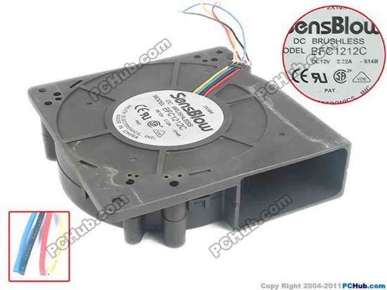 94289 Delta Electronics BFC1212C  Server - Blower Fan -S14B, bw120x120x32, w125x4x4, 12V 2.22A Delta Electronics BFC1212C  Server - Blower Fan 