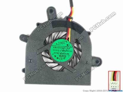94556 ADDA AB0505HX-JC3 Cooling Fan  CWM1100, DC 5V 0.30A, Bare fan New ADDA AB0505HX-JC3 Cooling Fan  