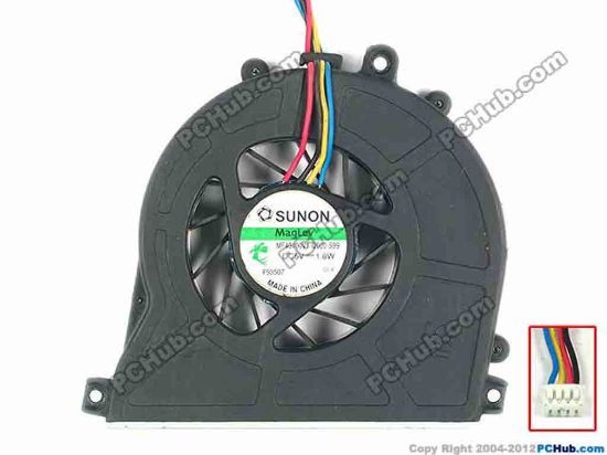 94732 SUNON MF40100V1-Q000-S99 Cooling Fan  w55x4x4, 5V 1.8W, Bare fan SUNON MF40100V1-Q000-S99 Cooling Fan  