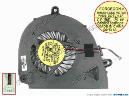 106134 Acer Aspire 5750G Cooling Fan  DFS601305FQ0T, w35x3x3, 5V 0.5A, Bare fan Acer Aspire 5750G Cooling Fan