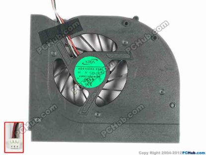 106147 Hasee A550 Series Cooling Fan  QL4D, w53x3x3, 5V 0.42A, Bare fan Hasee A550 Series Cooling Fan  