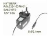 107973 NETGEAR SAL018F2 AC Adapter - NEW Original 12V 1.5A, 5.5/2.1mm, UK 3-Pin, New NETGEAR SAL018F2 AC Adapter