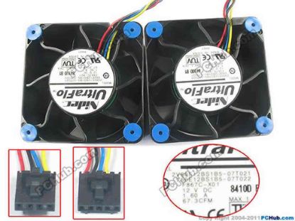 109220 Dell Desktop Parts Cooling Fan  F867C,Precision5400 FAN 1 and 2 "New" Dell Desktop Parts Cooling Fan  ASSY,FAN,12V,R5400,RIGHT,1,2