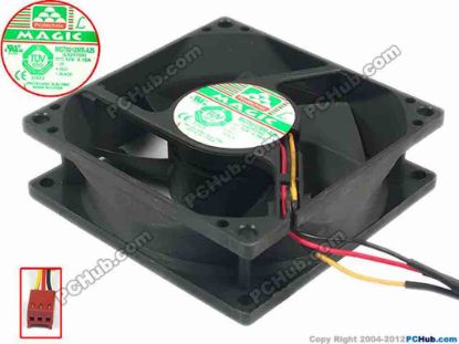 111538 Protechnic Magic MGT8012MR-A25 Server - Square Fan sq80x80x25, 3-wire, 12V 0.15A Protechnic Magic MGT8012MR-A25 Server - Square Fan 