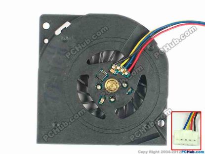 112237 SUNON TA001-09001 Cooling Fan  13.B3442.F.GN, 5V, 1.2W Bare, 5 pin No bottom cove SUNON TA001-09001 Cooling Fan  