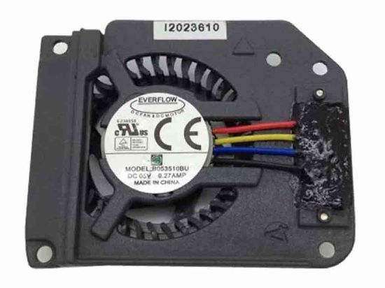 112413 Everflow B053510BU Server - Frameless / GPU Fan 4-wire, 5V 0.27A Everflow B053510BU Server - Frameless / GPU Fan 