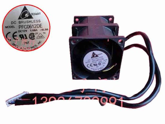 112441 Delta Electronics PFC0612DE Server - Square Fan -6L66, sq60x60x76, w65x8x8, 12V 1.68A Delta Electronics PFC0612DE Server - Square Fan 
