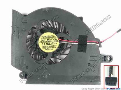 112609 Samsung Laptop NP-RF510 ( RF510 ) Cooling Fan  FA57, w40x3x4, 5V 0.50A, Bare fan Samsung Laptop NP-RF510 ( RF510 ) Cooling Fan  