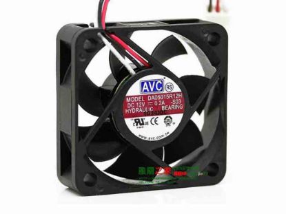 112766 AVC DA05015R12H Server - Square Fan -S03, sq50x50x15, 3-wire, 12V 0.15A AVC DA05015R12H Server - Square Fan 