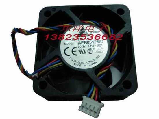 112788 Delta Electronics AFB0512MD Server - Square Fan -9R31, sq50x50x20, w110x4x4, 12V 0.11A Delta Electronics AFB0512MD Server - Square Fan 