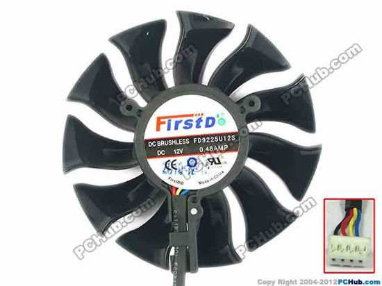 112799 Firstd FD9225U12D Server - Square Fan dia68x68x70, w65x4x4, 12V 0.48A Firstd FD9225U12D Server - Square Fan 