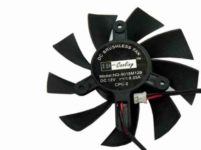 112800 ID-Cooling ND-9015M12B Server - Frameless / GPU Fan 12V 0.25A, W50x2x2, D83xC42, Black ID-Cooling ND-9015M12B Server - Frameless / GPU Fan 