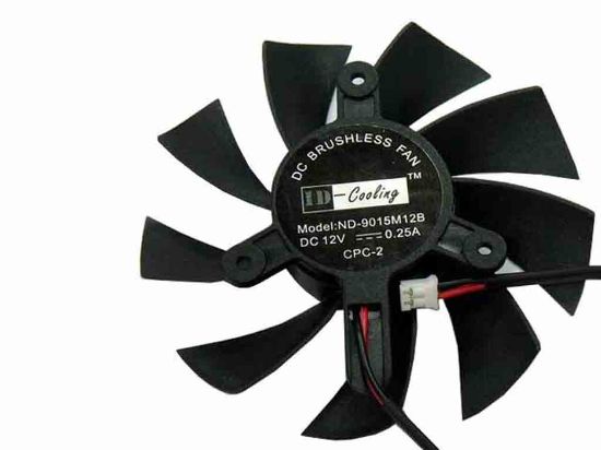 112800 ID-Cooling ND-9015M12B Server - Frameless / GPU Fan 12V 0.25A, W50x2x2, D83xC42, Black ID-Cooling ND-9015M12B Server - Frameless / GPU Fan 