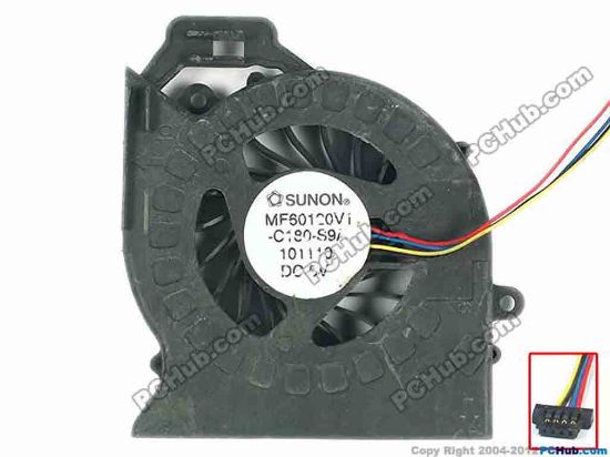 113347 HP Pavilion dv6-6000 Series Cooling Fan  w60x4x4, 5V, Bare fan HP Pavilion dv6-6000 Series Cooling Fan