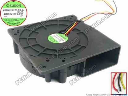 113453 SUNON PMB1212PLB2-A Server - Blower Fan (2).R, bw120x120x38, 3-wire, 12V 9.8W SUNON PMB1212PLB2-A Server - Blower Fan 