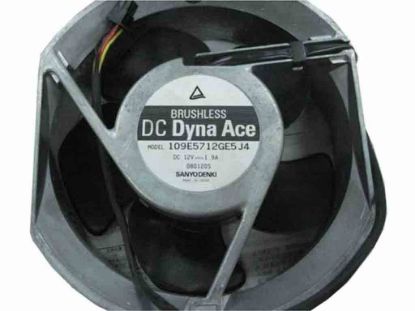 113520 Sanyo Denki 109E5712GE5J4 Server - Round Fan sq172x172x51, 12V 1.9A Sanyo Denki 109E5712GE5J4 Server - Round Fan