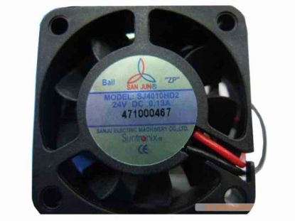 113558 San Jun / Suntronic SJ4010HD2 Server - Square Fan sq40x40x10, 24V 0.13A San Jun / Suntronic SJ4010HD2 Server - Square Fan 