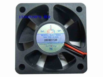 113563 San Jun / Suntronic SJ5015HD2 Server - Square Fan sq50x50x15, 2-wire, 24V 0.09A  San Jun / Suntronic SJ5015HD2 Server - Square Fan 