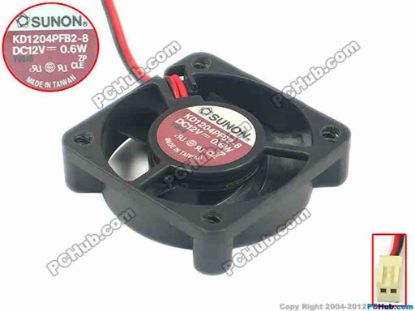 113573 SUNON KD1204PFB2-8 Server - Square Fan sq40x40x10, w70x2x2, 12V 0.6W SUNON KD1204PFB2-8 Server - Square Fan 