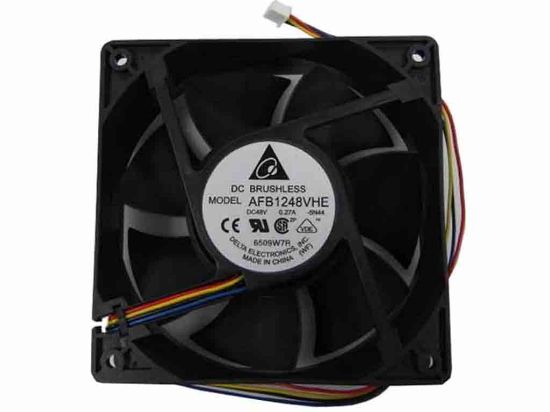 113633 Delta Electronics AFB1248VHE Server - Square Fan -5N44, sq120x120x38, w250x4x4, 48V 0.27A Delta Electronics AFB1248VHE Server - Square Fan 