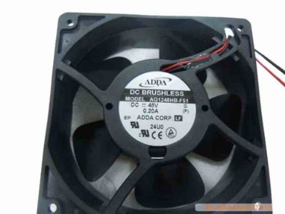 113649 ADDA AQ1248HB-F51 Server - Square Fan G, sq120x120x38, 2-wire, 48V 0.20A ADDA AQ1248HB-F51 Server - Square Fan 
