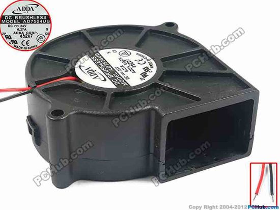 CPU Cooler Fan AD7524UB 7530 7CM 24VDC 0.27A 3line Projector Blower - Foto 6